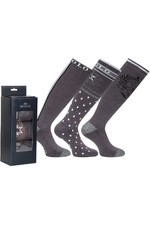 2022 HV Polo Womens Harper Socks 3-pack 205493450 - Dark Grey Melange